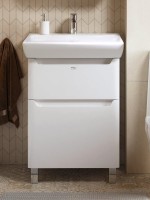 Мебель для ванной комнаты Alavann Lana 60 напольная, раковина Dreja Q 60, белая
