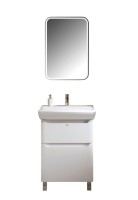 Мебель для ванной комнаты Alavann Lana 60 напольная, раковина Dreja Q 60, белая
