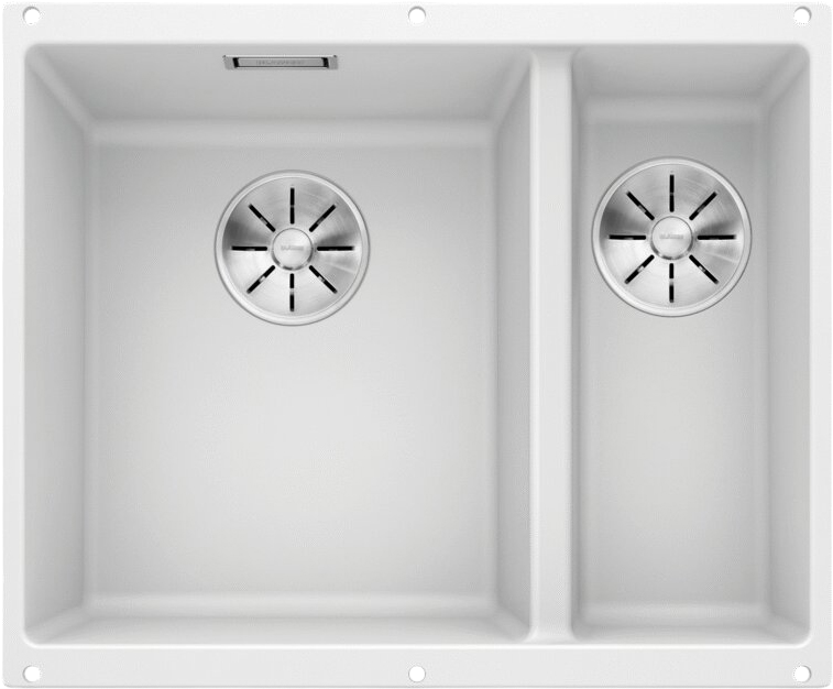 Комплект Мойка Blanco Subline 340/160-U белая, левая + Смеситель Grohe Eurosmart