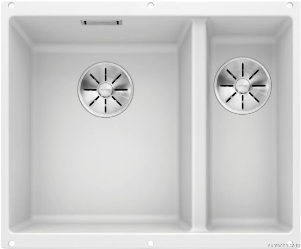 Комплект Мойка Blanco Subline 340/160-U белая, левая + Смеситель Grohe Eurosmart
