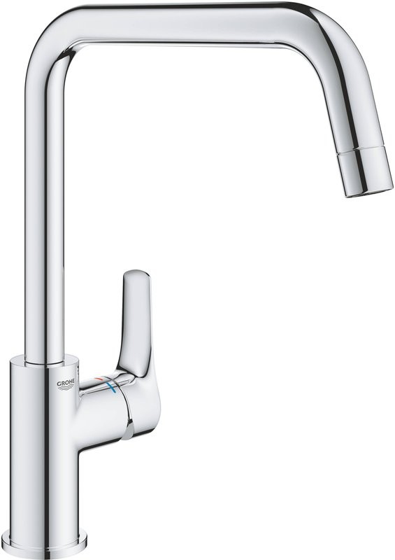 Комплект Мойка Blanco Subline 340/160-U белая, левая + Смеситель Grohe Eurosmart