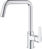 Комплект Мойка Blanco Subline 340/160-U белая, левая + Смеситель Grohe Eurosmart