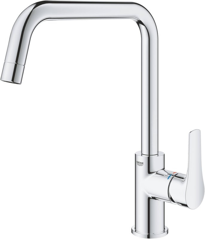 Комплект Мойка Blanco Subline 340/160-U белая, левая + Смеситель Grohe Eurosmart