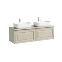 Мебель для ванной комнаты Sancos Very 160 beige soft, столешница бежевая TT160A2X, раковина CN5043
