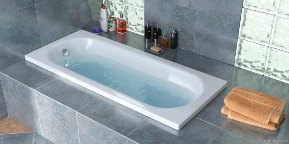 Акриловая ванна Triton Ультра 170x70 см, встраиваемая, белая, на ножках