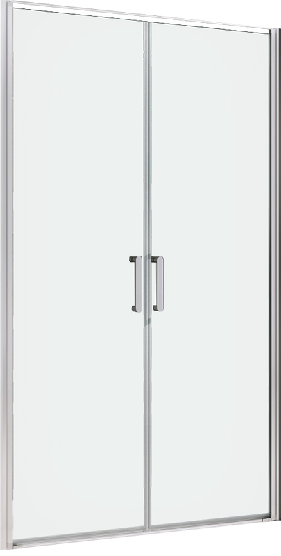 Душевая дверь в нишу Abber Sonnenstrand AG04100C 100 см, профиль хром, стекло прозрачное