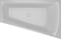 Акриловая ванна Riho Still Smart L 170x110 см, угловая, левая, встраиваемая, белая, асимметричная, на ножках, со сливом-переливом