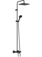 Душевая стойка Hansgrohe Vernis Shape Showerpipe 240 26900670 черный матовый Душевая стойка Hansgrohe Vernis Shape Showerpipe 240 26900670 черный матовый
