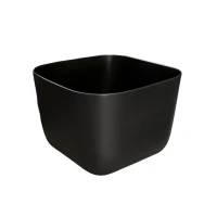 Накладная раковина GID Creativo N9301bg 38 черный графит, квадратная, фаянс