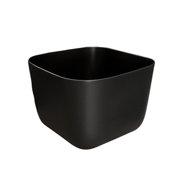 Накладная раковина GID Creativo N9301bg 38 черный графит, квадратная, фаянс