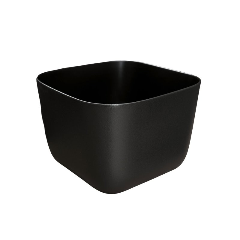 Накладная раковина GID Creativo N9301bg 38 черный графит, квадратная, фаянс