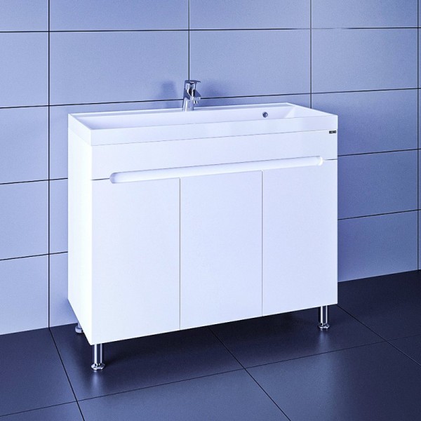 Тумба с раковиной СаНта Лондон 100 напольная, 3 двери