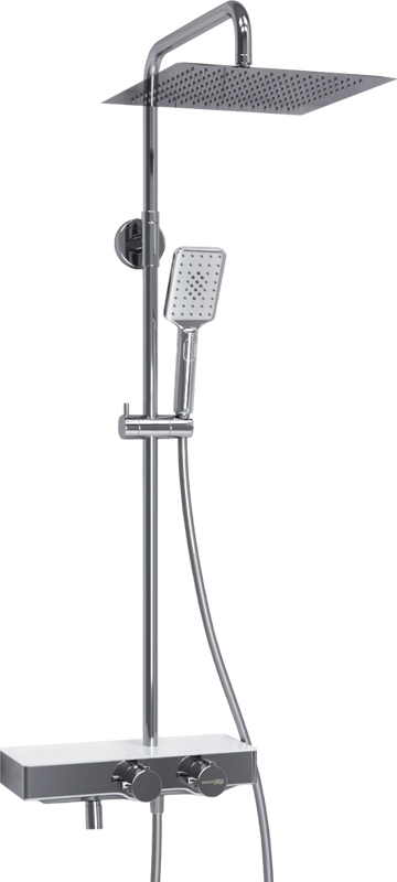 Душевая стойка Wasserkraft Aller A113.118.126.CH Thermo с термостатом, хром