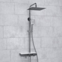 Душевая стойка Wasserkraft Aller A113.118.126.CH Thermo с термостатом, хром