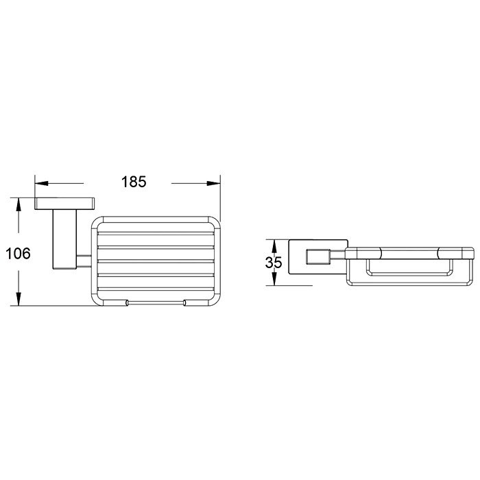 Мыльница Shevanik SG56G SG5604G настенная, золотая