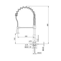 Смеситель для кухни Wonzon & Woghand WW-422903-CR хром