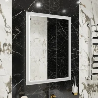 Мебель для ванной комнаты STWORKI Эстерсунд 60 белая матовая, простоун беж