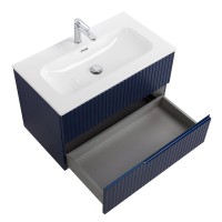 Тумба с раковиной Cezares Duet 80 sapfiro, раковина Cezares CZR-8073-80