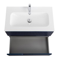 Тумба с раковиной Cezares Duet 80 sapfiro, раковина Cezares CZR-8073-80