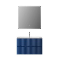 Тумба с раковиной Cezares Duet 80 sapfiro, раковина Cezares CZR-8073-80