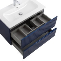 Тумба с раковиной Cezares Duet 80 sapfiro, раковина Cezares CZR-8073-80
