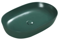 Накладная раковина SantiLine SL-1017G зеленая матовая Накладная раковина SantiLine SL-1017G зеленая матовая