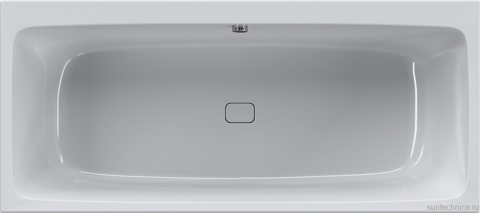 Акриловая ванна AM.PM Func 180x80 см, пристенная, белая, с каркасом