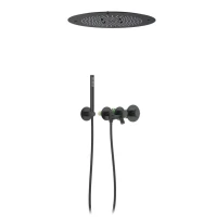 Душевой комплект Timo Petruma SX-2358/03SM С ВНУТРЕННЕЙ ЧАСТЬЮ, с термостатом, черный