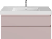 Тумба с раковиной KERAMA MARAZZI Cubo 100 подвесная, мальва матовая
