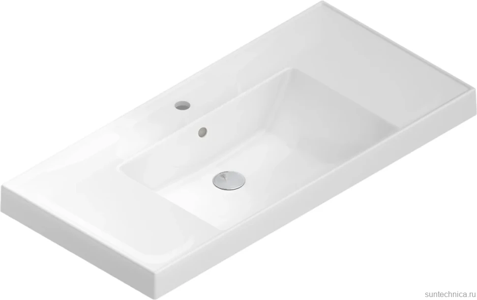 Тумба с раковиной KERAMA MARAZZI Cubo 100 подвесная, мальва матовая