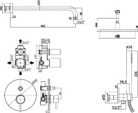 Душевой комплект Paffoni Light KITLIG015CRKING С ВНУТРЕННЕЙ ЧАСТЬЮ, верхний душ 30 см, хром