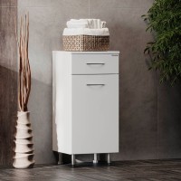Тумба Onika Каприз 40 напольный, с бельевой корзиной, белый
