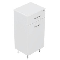 Тумба Onika Каприз 40 напольный, с бельевой корзиной, белый