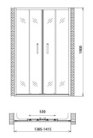Душевая дверь Gemy Victoria S30192E