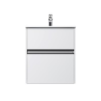 Тумба с раковиной AM.PM Sense 60 подвесная, 2 ящика, белый глянец