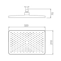 Верхний душ Splenka S451 S451.52.06 черный Верхний душ Splenka S451 S451.52.06 черный