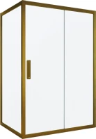 Душевой уголок Kubele DE019 R-MAT-BR 110х90 см, профиль бронза