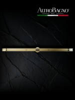 Душевой трап (лоток) AltroBagno Stella AltroBagnoStella071227BG 80 см, решетка матовое золото, с сифоном