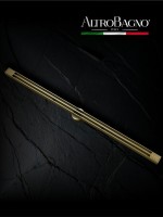 Душевой трап (лоток) AltroBagno Stella AltroBagnoStella071227BG 80 см, решетка матовое золото, с сифоном