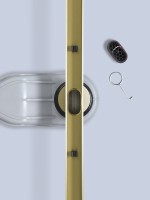 Душевой трап (лоток) AltroBagno Stella AltroBagnoStella071227BG 80 см, решетка матовое золото, с сифоном