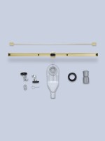 Душевой трап (лоток) AltroBagno Stella AltroBagnoStella071227BG 80 см, решетка матовое золото, с сифоном