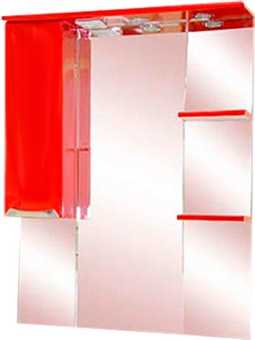 Зеркало Misty Жасмин 75 с подветкой, красная плёнка L