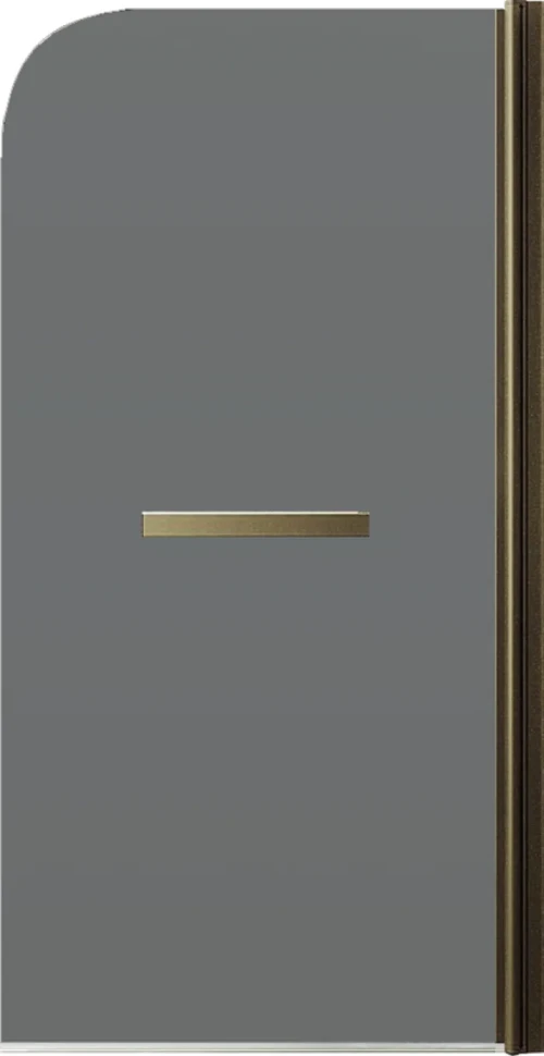 Шторка на ванну Maybahglass MGV-779-2 60x140, профиль бронза, стекло графит