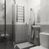 Полотенцесушитель электрический Altasan Каталея СП4080СМ 80x40 см, подключение справа, слева, матовый серый, лесенка, из стали