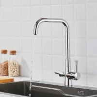 Смеситель для кухни с подключением фильтра Shevanik S528, хром Смеситель для кухни с подключением фильтра Shevanik S528, хром