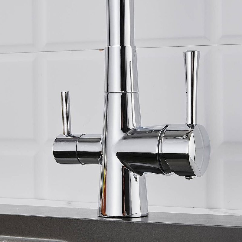 Смеситель для кухни с подключением фильтра Shevanik S528, хром