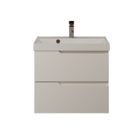 Тумба с раковиной AQUAme S3 60 подвесная, 2 ящика, белый глянец