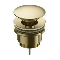Донный клапан для раковины AQUAme AQM7003GM с переливом, темно-серый Донный клапан для раковины AQUAme AQM7003GM с переливом, темно-серый