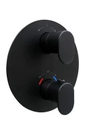Термостатический смеситель встраиваемый KERAMA MARAZZI Ole 67638EKM.01.093 С ВНУТРЕННЕЙ ЧАСТЬЮ, матовый черный