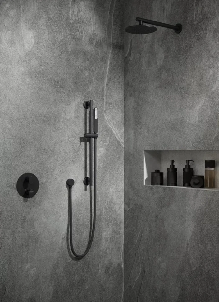 Термостатический смеситель встраиваемый KERAMA MARAZZI Ole 67638EKM.01.093 С ВНУТРЕННЕЙ ЧАСТЬЮ, матовый черный